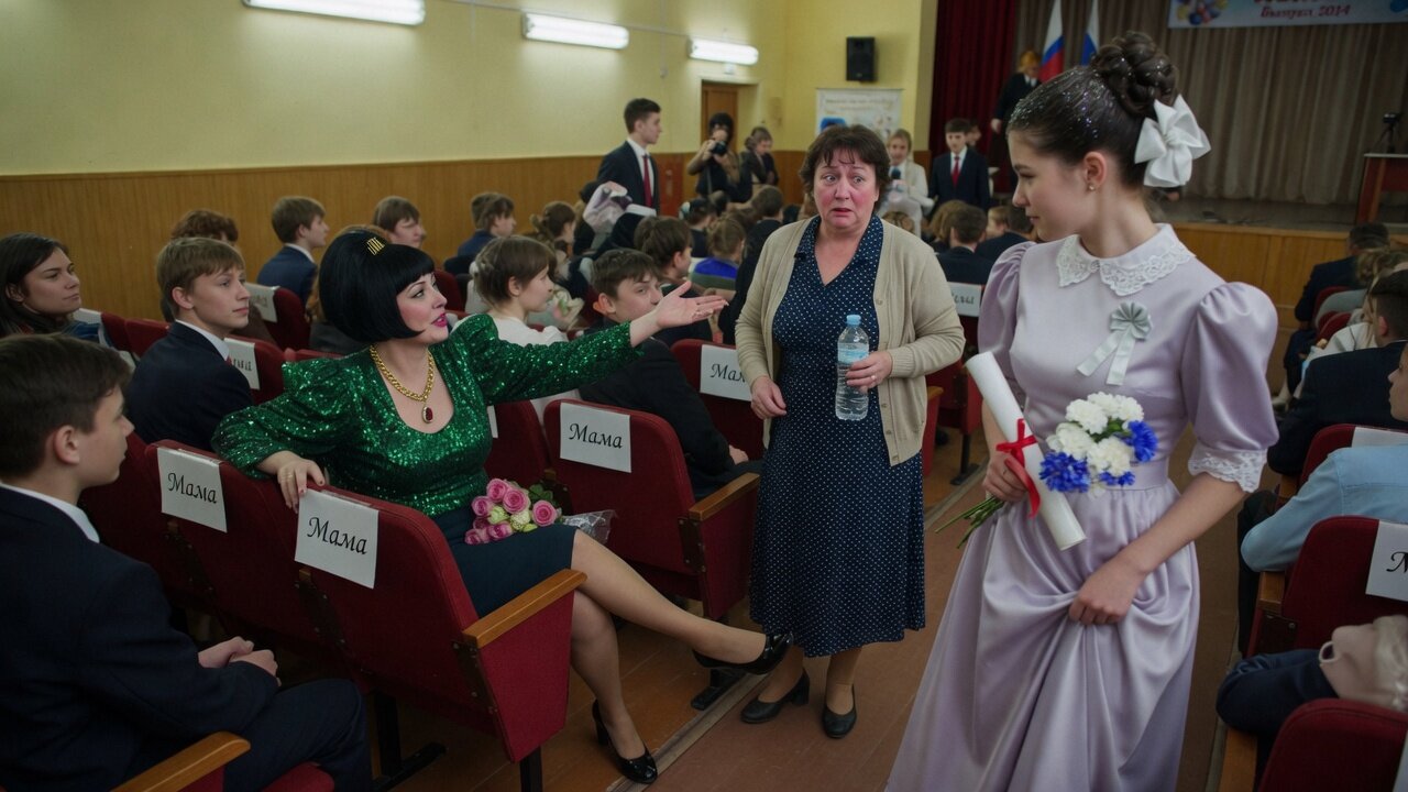 Наташа на месте «Мама» указывает Марине на боковые места: «сядь сбоку»
