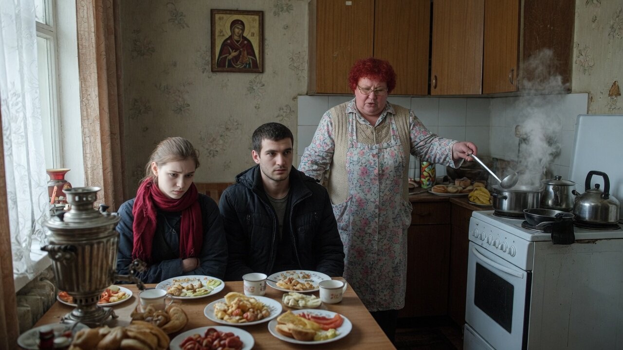 На кухне родителей правила задаёт свекровь