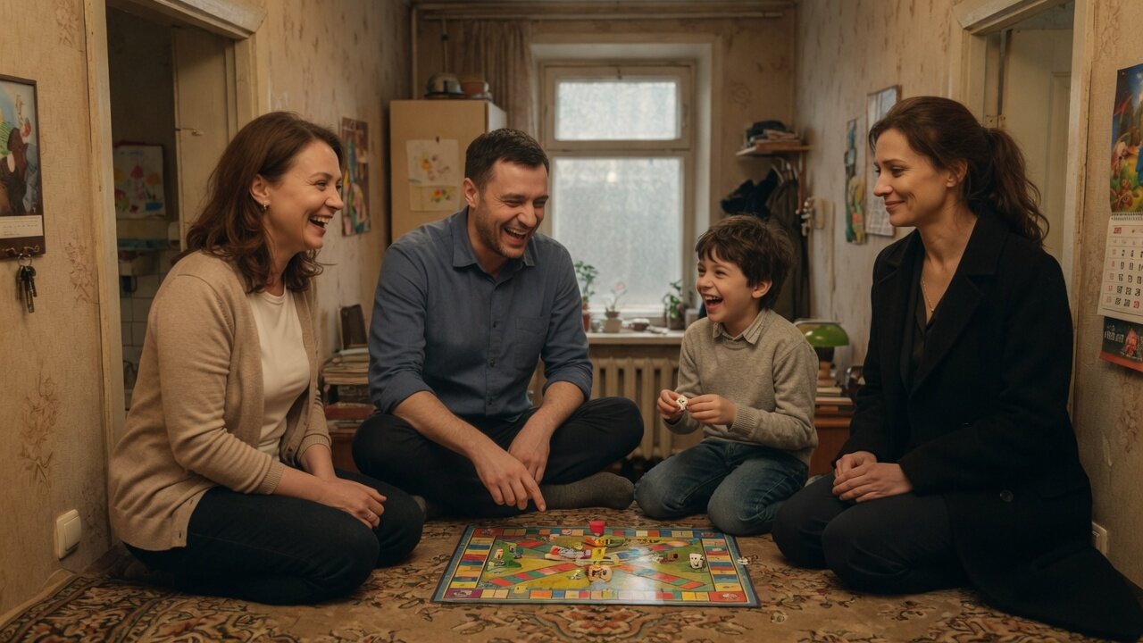 Первые дни: Елена, Игорь, Максим и Светлана играют в настолку